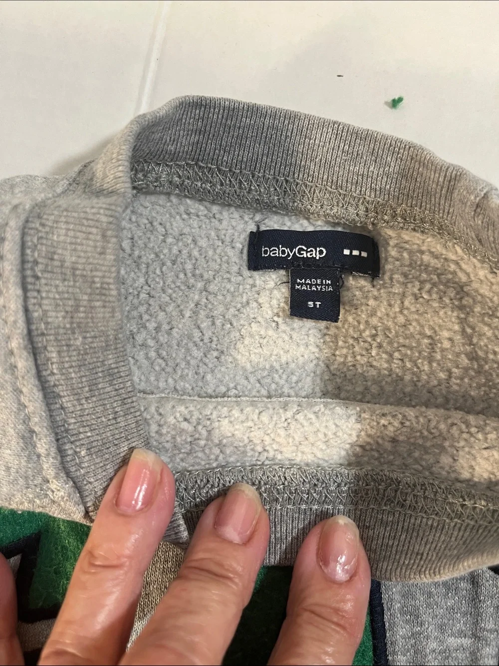 GAP Navy Hoodie and Gray Crewneck with Contrasting Logos